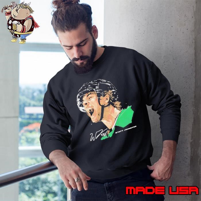 Wyatt Johnston Dallas Stars NHL hockey scream signature vintage Sweatshirt
