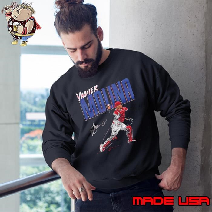 Yadier molina chisel Rican professional baseball manager former catcher Sweatshirt