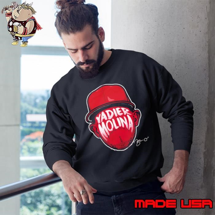 Yadier molina player silhouette Rican professional baseball manager Sweatshirt