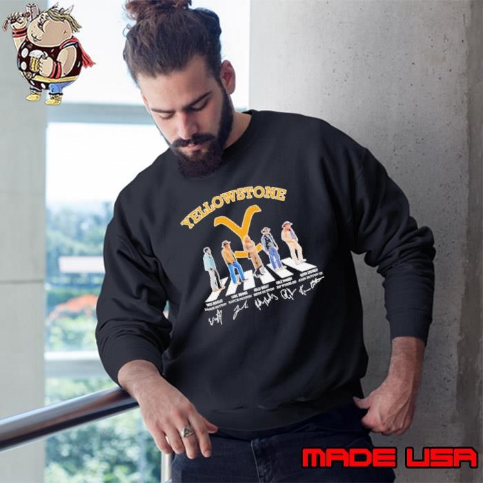 Yellowstone characters abbey road signatures Sweatshirt