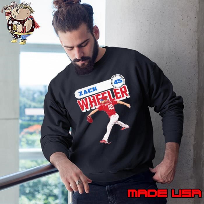 Zack wheeler American professional baseball pitcher Philadelphia Phillies Sweatshirt