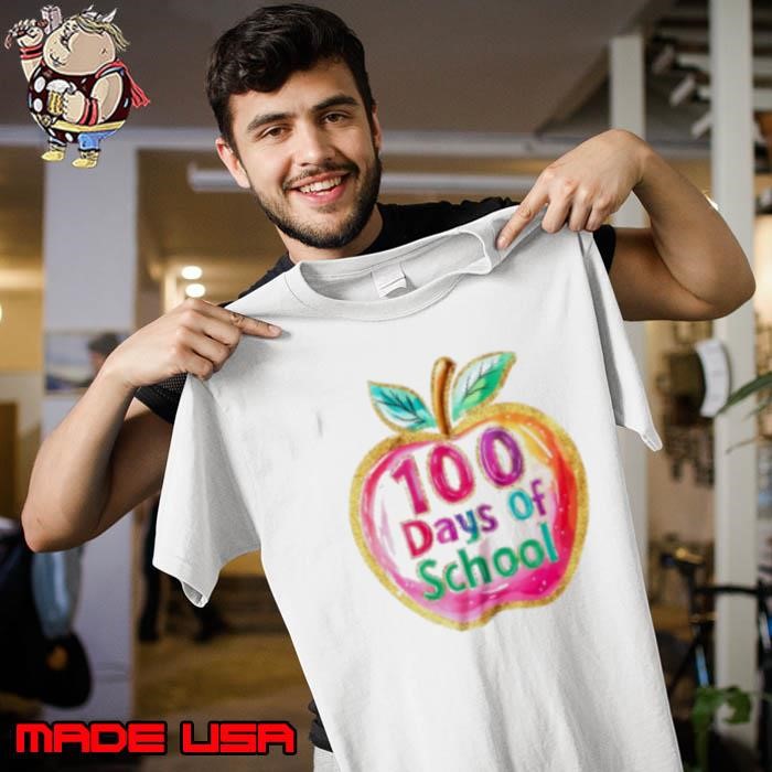 100 Day Of School Brushstroke Cute Teacher Life Unisex