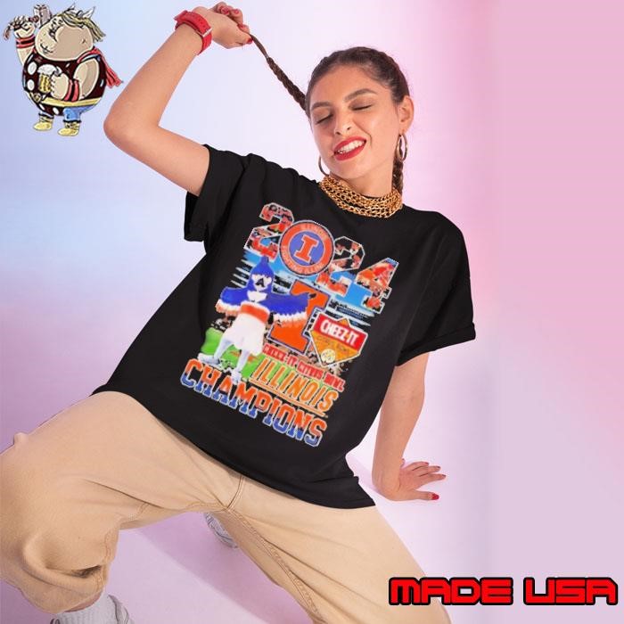 2024 Cheez it Citrus Bowl Illinois Champions mascot Ladies tee
