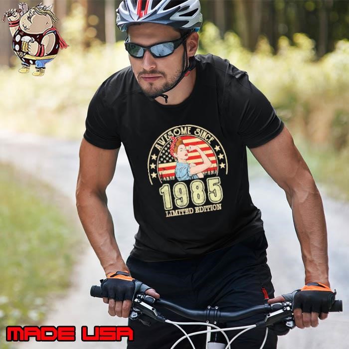 40th Birthday Limited Edition 1985 Awesome 40 Year Old Usa Flag Strong Women Unisex