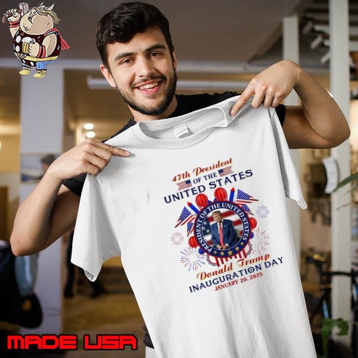 47th President Donald Trump Inauguration Day 2025 Memorabilia Usa Flag Unisex