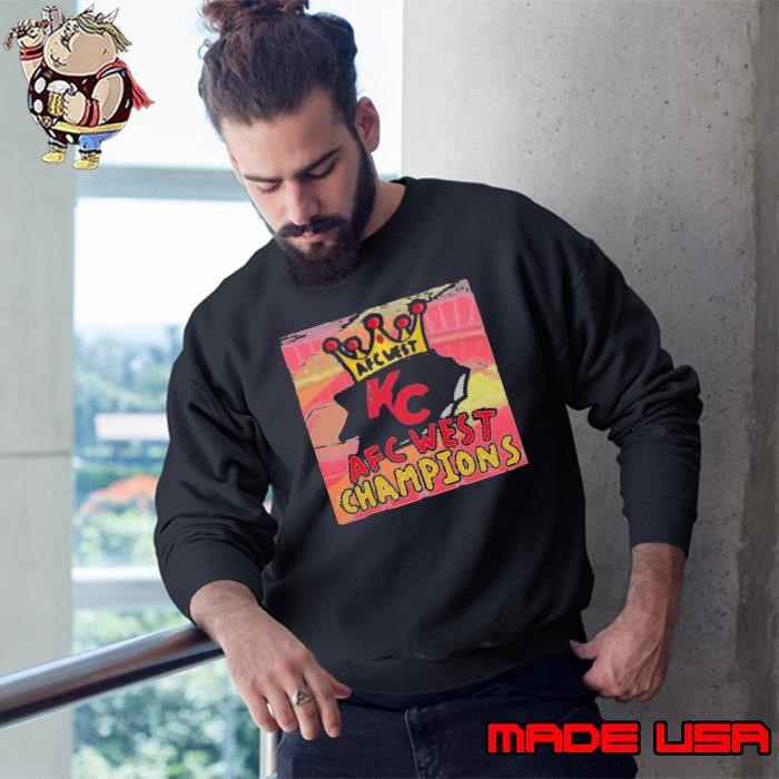 AFC West Champions 2025 Kansas City Chiefs cartoon Sweatshirt