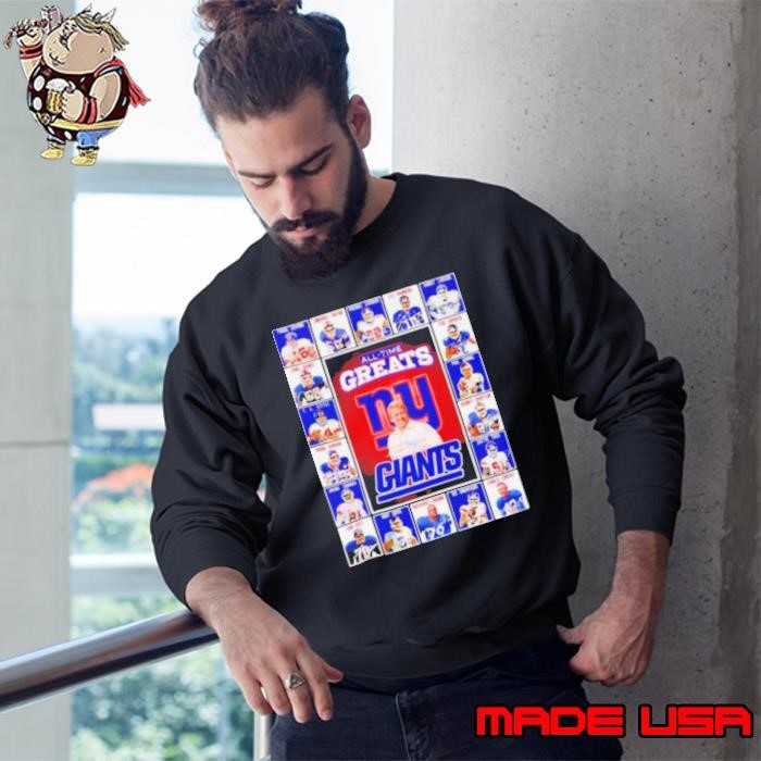All time greats New York Giants Frank Gifford Lawrence Taylor Michael Strahan signatures Sweatshirt