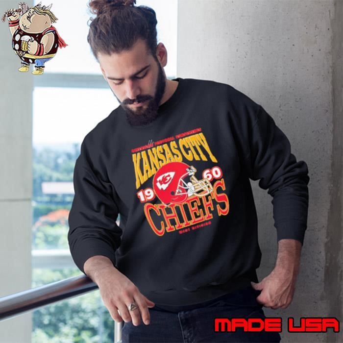 American Football Conference Kansas City Chiefs 1960 West Division helmet Sweatshirt