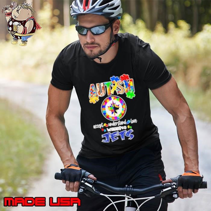 Autism accept understand love Winnipeg Jets Unisex