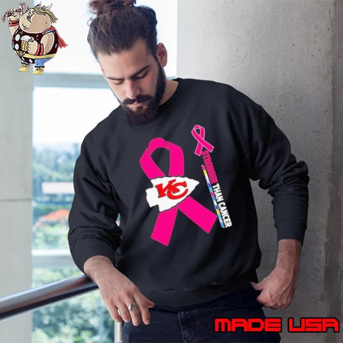 Awareness stronger than cancer Kansas City Chiefs Sweatshirt