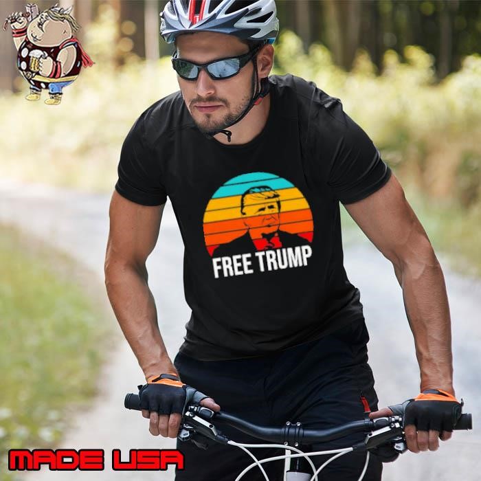 Awesome Free Donald Trump Retro Sunset Unisex