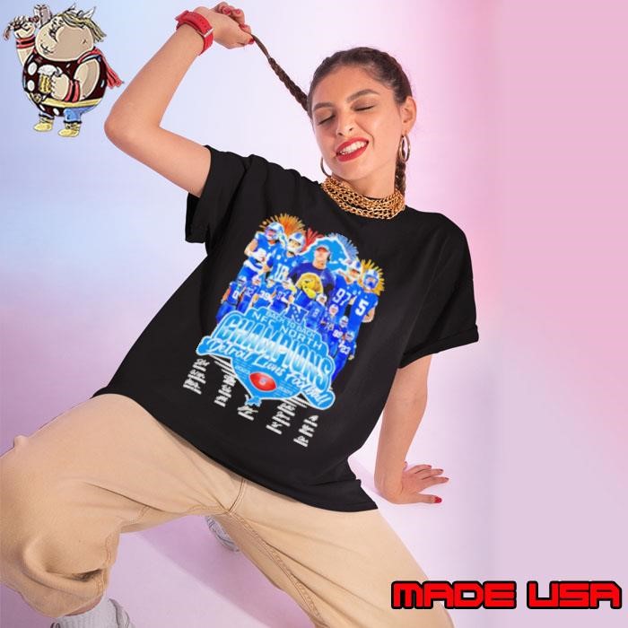 Back to back NFC North Champions Detroit Lions Football 2023 2024 signatures Ladies tee