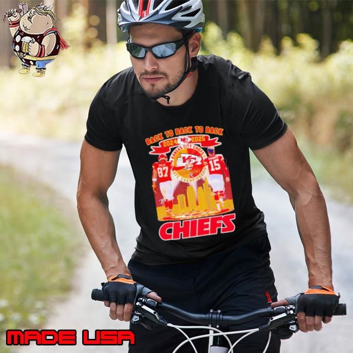 Back to back to back 2024 2025 Chiefs Travis Kelce and Patrick Mahomes Unisex