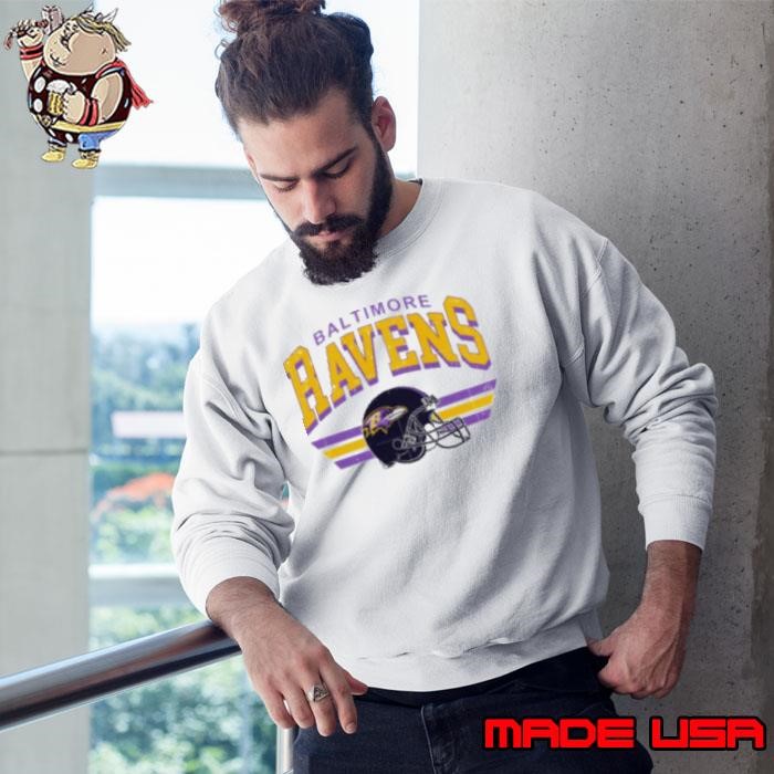 Baltimore Ravens Vintage Helmet Caricature Sweatshirt