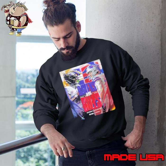 Baltimore Ravens Vs Buffalo Bills AFC Divisional Round Championship Matchups NFL Season 2025 Sweatshirt