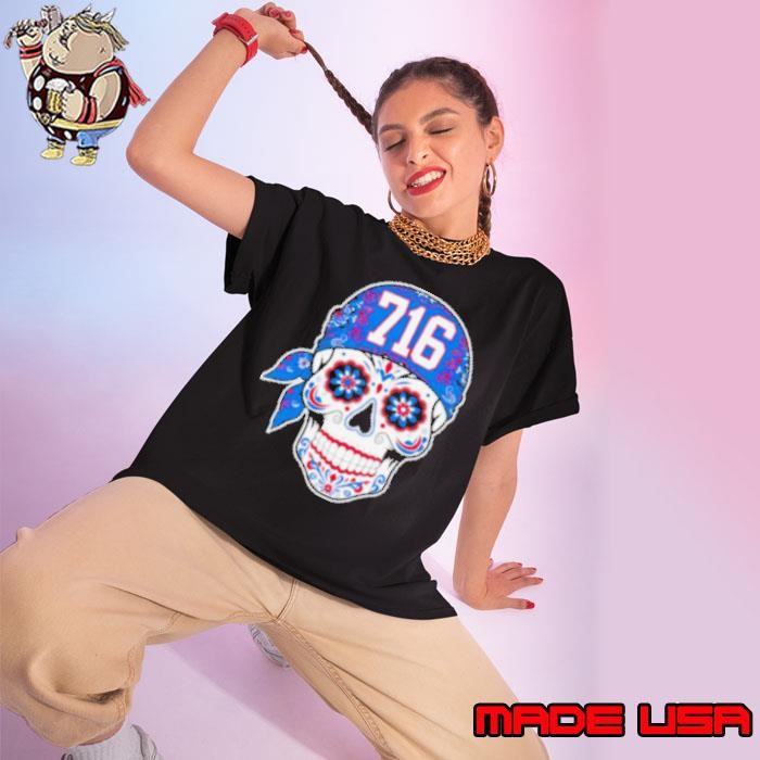 Buffalo Bills AFC East champions Sugar Skull 716 Ladies tee