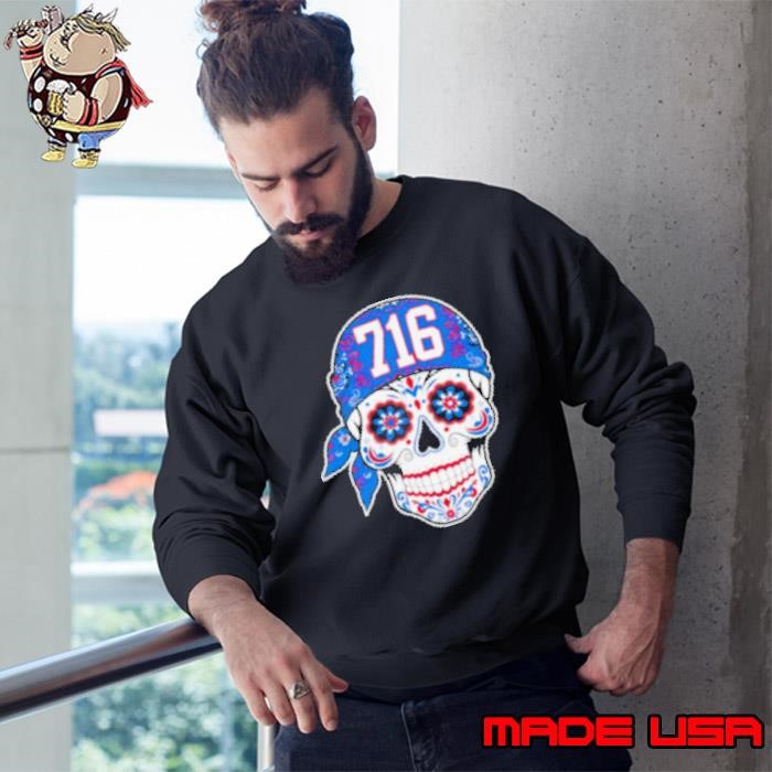 Buffalo Bills AFC East champions Sugar Skull 716 Sweatshirt