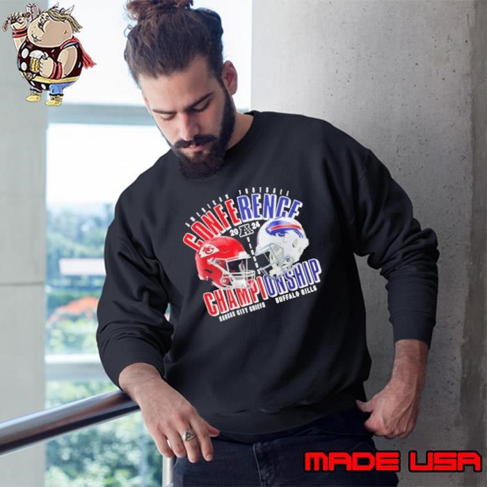 Buffalo Bills Vs. Kansas City Chiefs 2024 AFC Championship Game Head To Head Sweatshirt