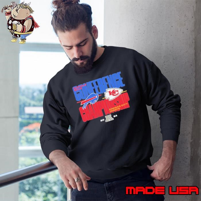 Buffalo Bills vs. Kansas City Chiefs 2024 AFC Championship Game Matchup Sweatshirt