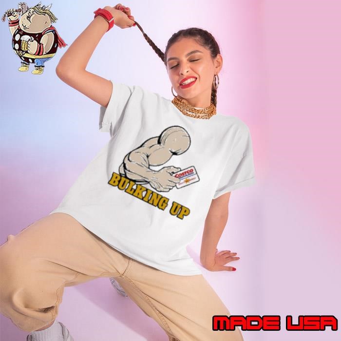 Bulking up costco wholesale gold star meme hand muscle Ladies tee