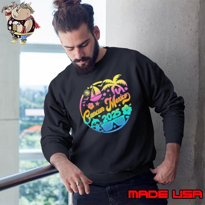 Cancun Mexico 2025 Family Vacation Beach Matching Group Sweatshirt