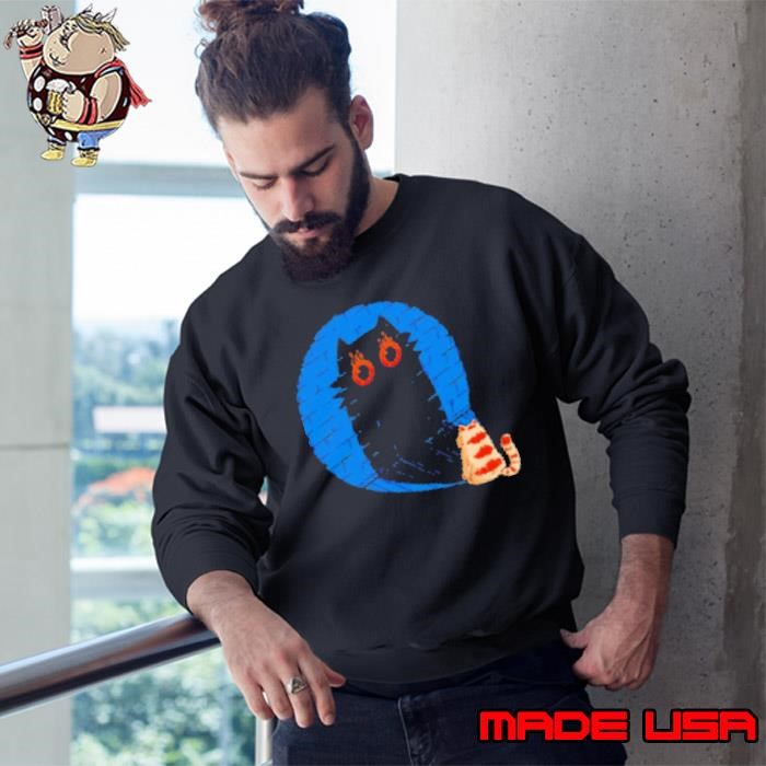 Cat the darkness stares back Sweatshirt