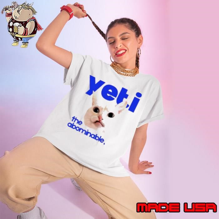 Cat yeti the abominable no boit Ladies tee