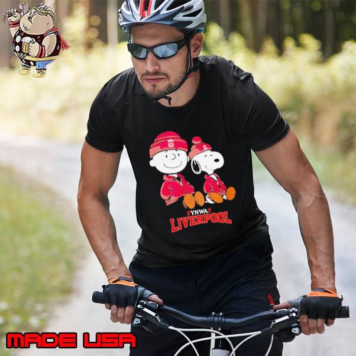 Charlie Brown and Snoopy YNWA Liverpool sitting Unisex