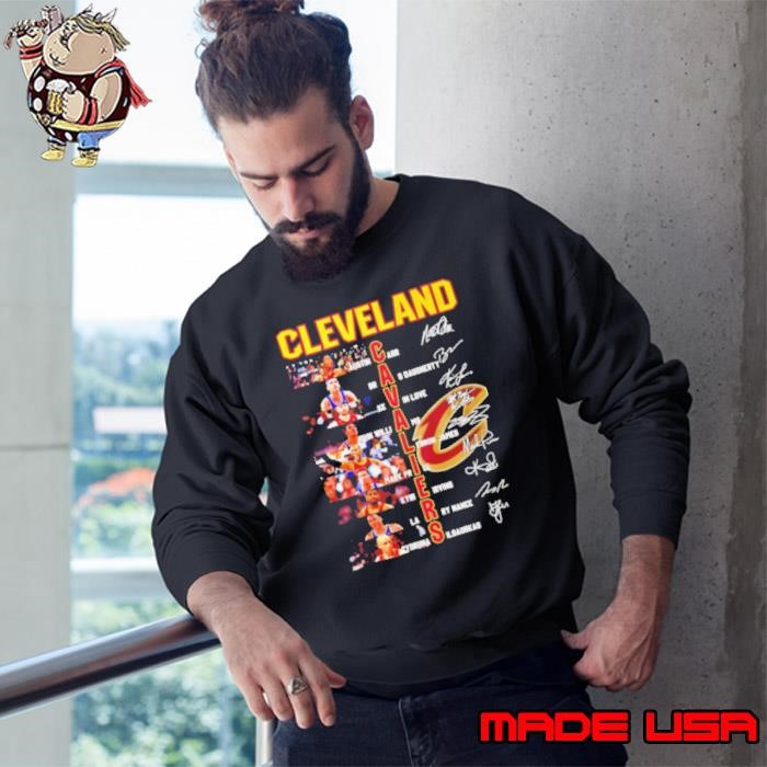 Cleveland Cavaliers all team name and photo signature Sweatshirt