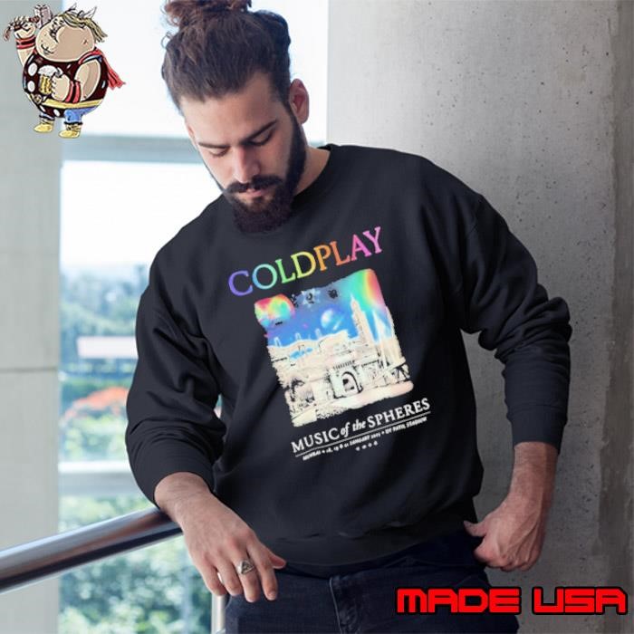 Coldplay Mumbai January Music Of The Spheres Tour 2025 T shirts Sweatshirt