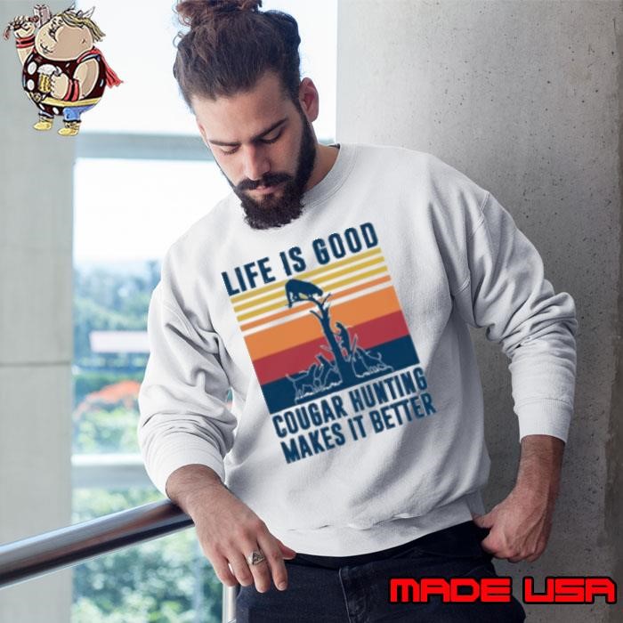 Cougar Hunting Gifts Men Women Mountain Lion Hunter Sweatshirt