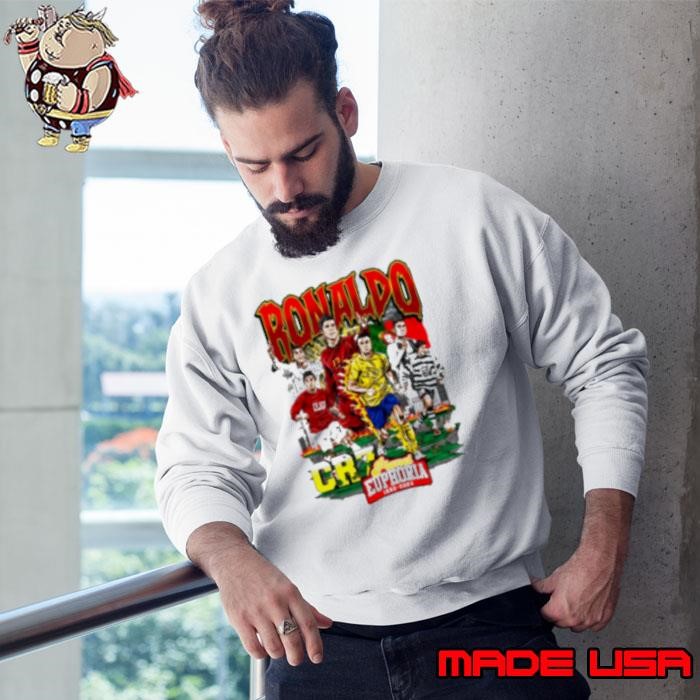 Cristiano Ronaldo #7 Soccer CR7 flames city comic Sweatshirt