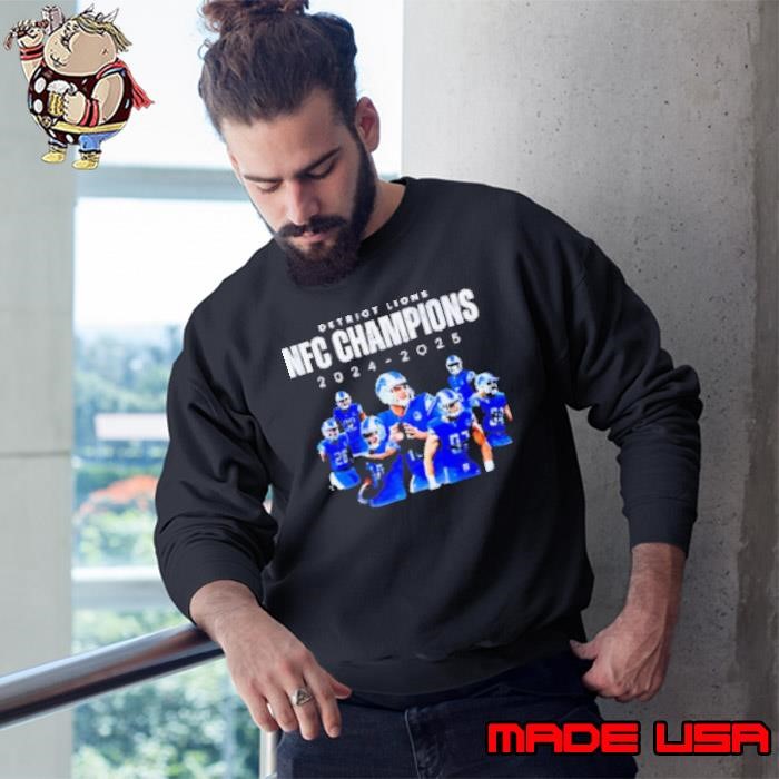 Detroit Lions NFC North Division Champions 2024 2025 Sweatshirt