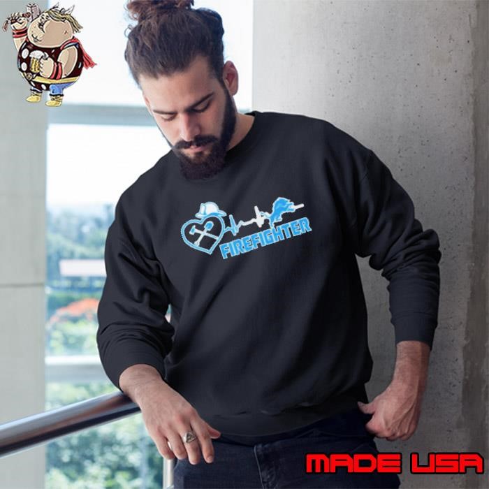 Detroit Lions X Work Heartbeat Firefighter Sweatshirt