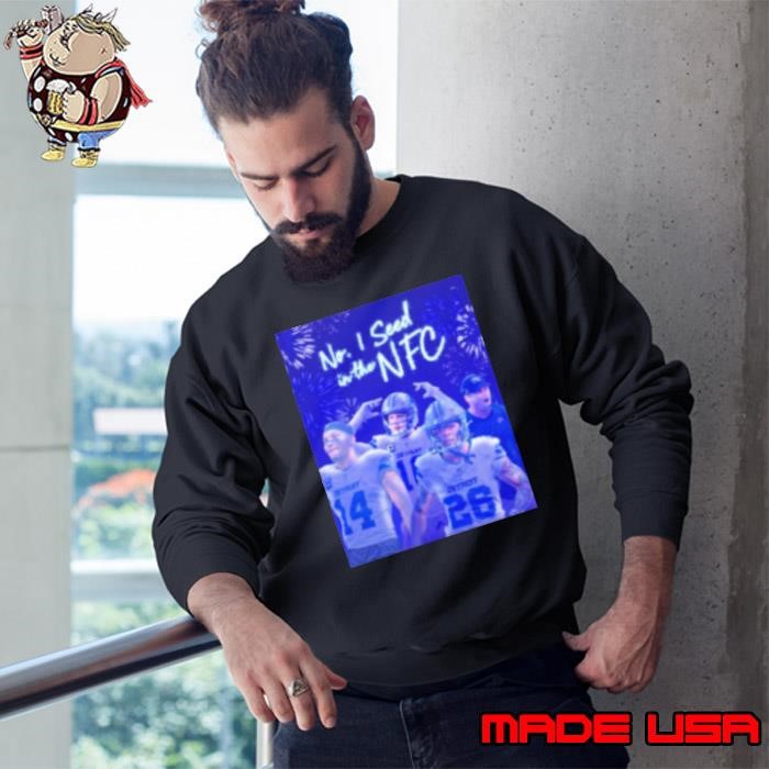 Detroit Lions no 1 seed in the NFC champions fireworks Sweatshirt