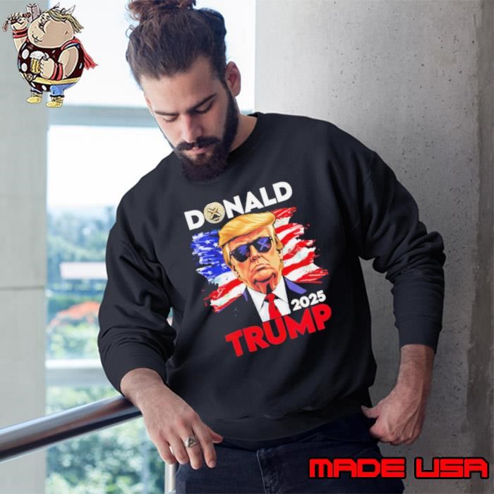 Donald Trump 2025 America flag Sweatshirt