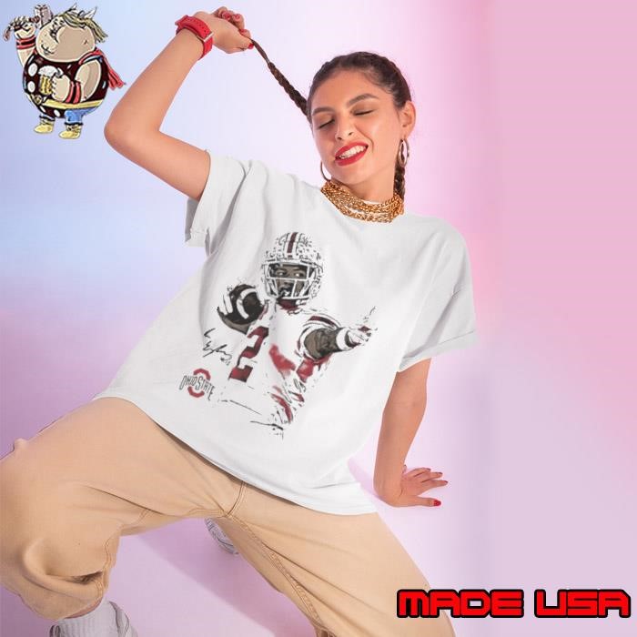 Emeka Egbuka Bullseye cartoon Ladies tee