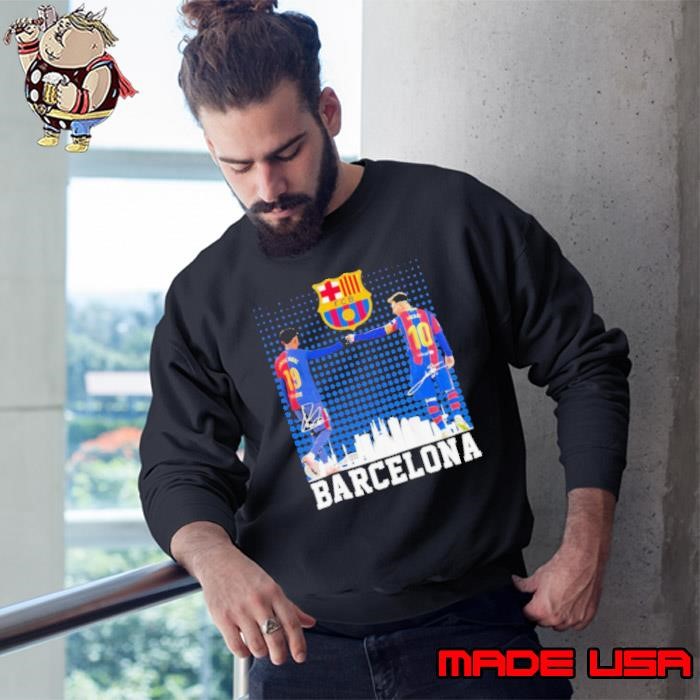 FC Barcelona Lamine Yamal and Lionel Messi signatures Sweatshirt