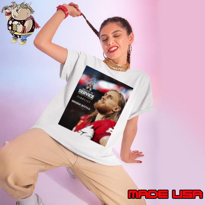George Kittle Salute To Service Finalist Signature Ladies tee