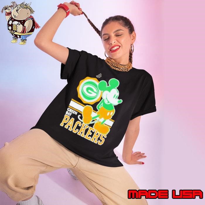 Green Bay Packers Mickey logo Ladies tee