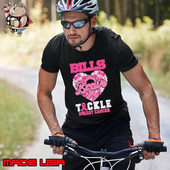 Heart Buffalo Bills Brave Tickle Breast Cancer Flowers Unisex