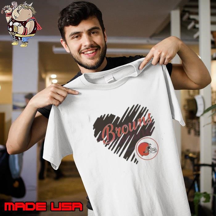 Heart Cleveland Browns NFL Team Logo Unisex