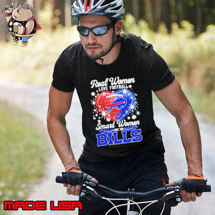 Heart real women love football smart women love the Buffalo Bills colors Unisex