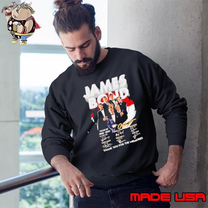 James Bond 1962 2025 thank you for the memories signature Sweatshirt