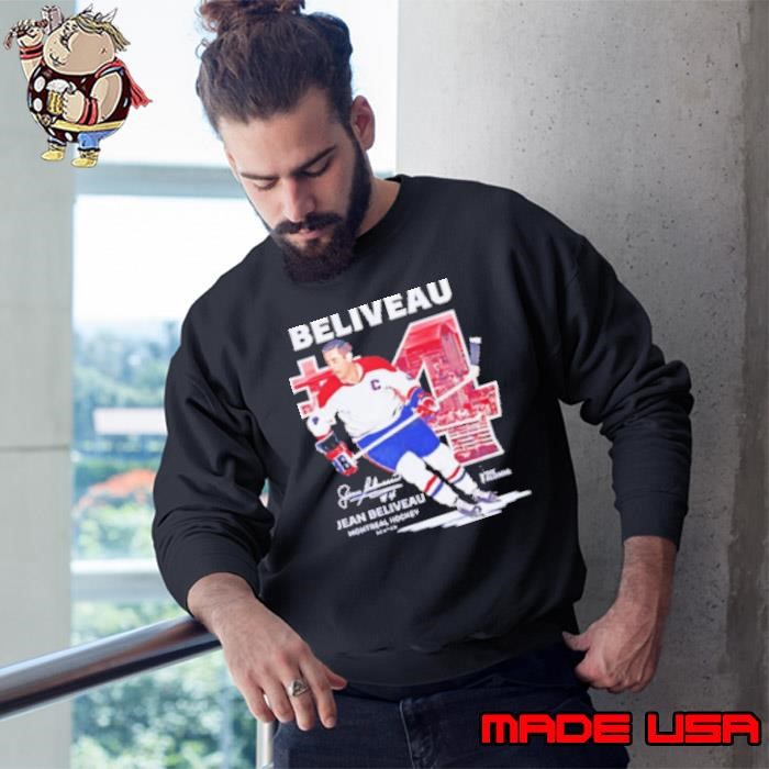 Jean Beliveau Montreal hockey throwback Sweatshirt
