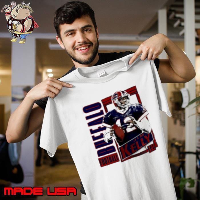 Jim Kelly Vintage Heather Royal 12 Buffalo Bills Unisex