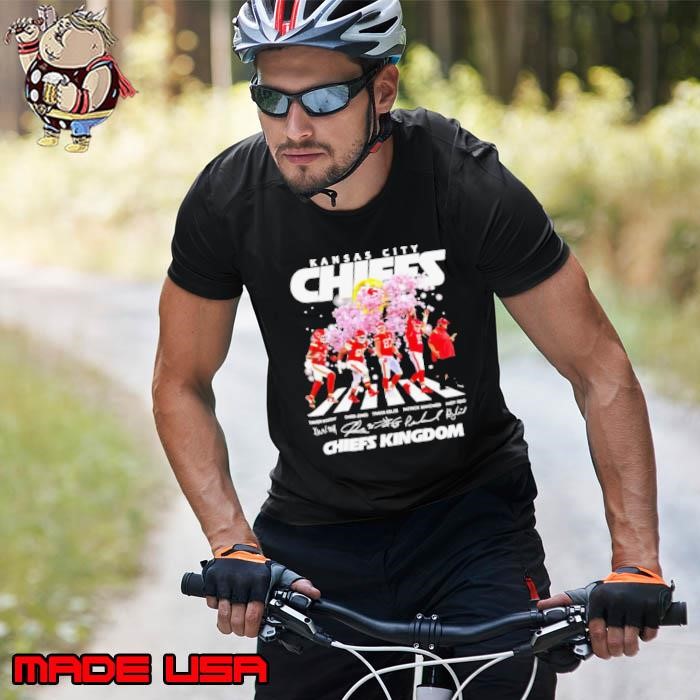 Kansas City Chiefs Kingdom Abbey Road peach blossom signature Unisex