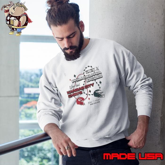Kansas City Chiefs vs. Philadelphia Eagles Majestic Threads Super Bowl LIX Matchup Sweatshirt