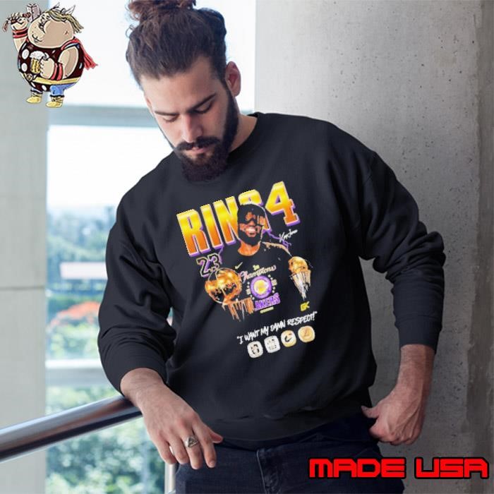 LeBron James Ring 4 I Want My Respect, Los Angeles Lakers Sweatshirt
