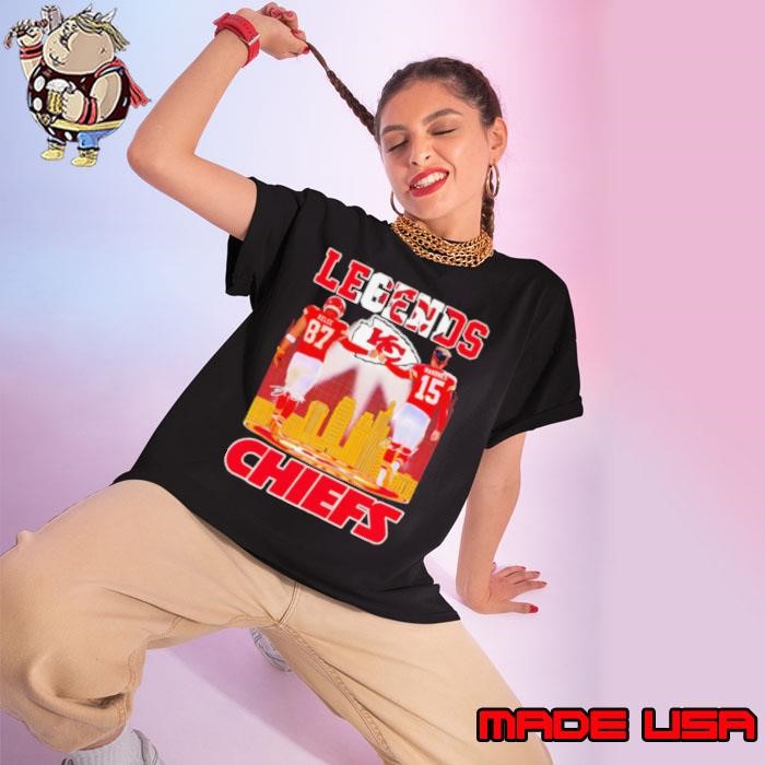 Legends Travis Kelce and Patrick Mahomes Chiefs Ladies tee